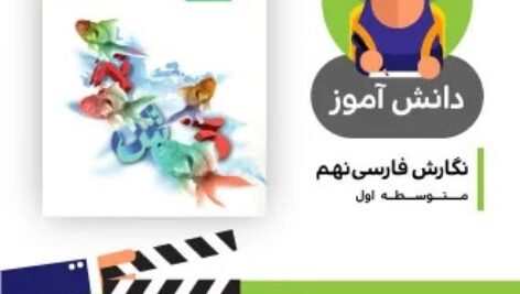 آموزش درس املا گروه کلمات (بخش اول) کتاب نگارش نهم متوسطه دوره اول به صورت فایل انیمیشن