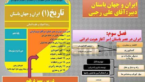 دانلود پاورپوینت اقتصاد و معیشت دهم انسانی(درس تاریخ)
