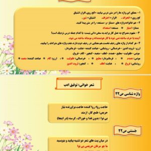 پاورپوینت فصل دوم فارسی هفتم کتاب تکمیلی